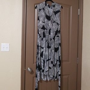 Karina Dresses Ruby faux wrap sleeveless dress